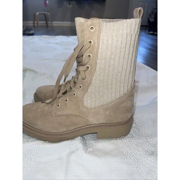 Sam Edelman Women's Lydell Combat Boot Sesame 8.5 Medium - Picture 3 of 10